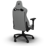 TC200 Gaming Chair – Soft Fabric – Light Grey/White (UK) - Image 10