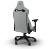 TC200 Gaming Chair – Plush Leatherette – Light Grey/White (UK) - Image 10