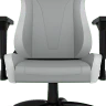 TC200 Gaming Chair – Plush Leatherette – Light Grey/White (UK) - Image 12