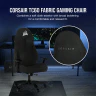 TC60 FABRIC Gaming Chair — Black (UK) - Image 2