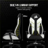 TC60 FABRIC Gaming Chair — White - Image 4