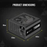 TX-M Series™ TX650M — 650 Watt 80 PLUS Gold Semi Modular ATX PSU (EU) - Image 7