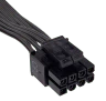 Type 3 Flat Black Ribbon Cable EPS12v/ATX12v 4+4 pin, Compatible with all type 3 pin out PSU - Image 2
