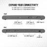 USB100 7-Port USB-C/USB-A Expansion Hub (EU) - Image 3