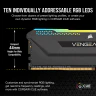 VENGEANCE RGB PRO SL 128GB (4x32GB) DDR4 DRAM 3200MHz C16 Memory Kit – Black - Image 3