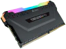 VENGEANCE® RGB PRO 16GB (1 x 16GB) DDR4 DRAM 3200MHz C16 Memory Kit — Black